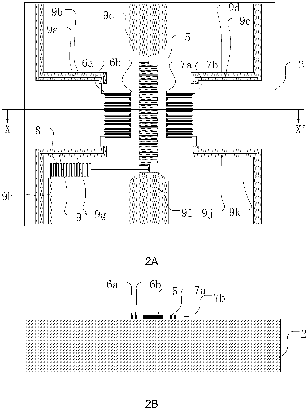 A mems thermal flow sensor and its manufacturing method