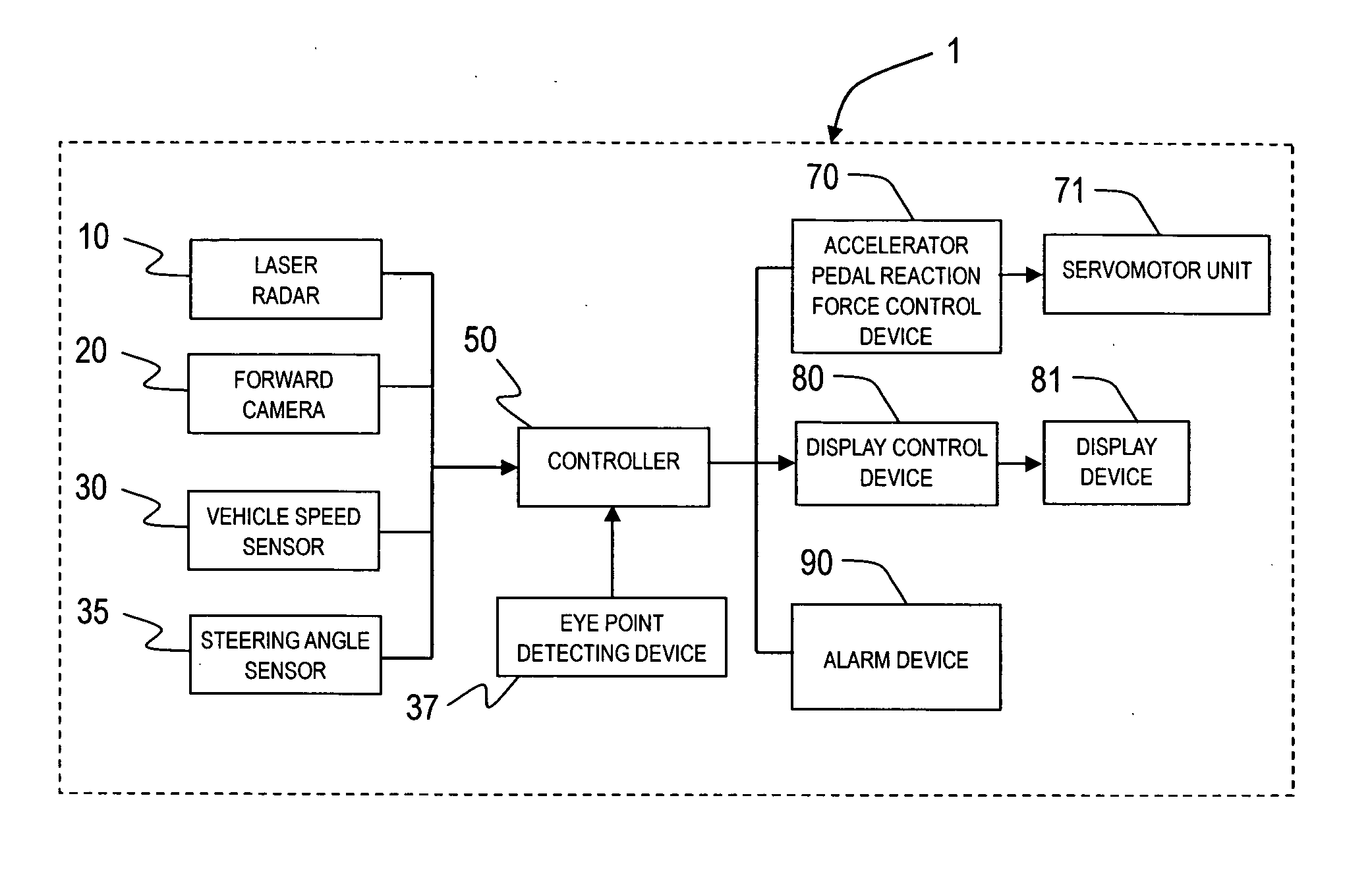 Vehicle driving assist system