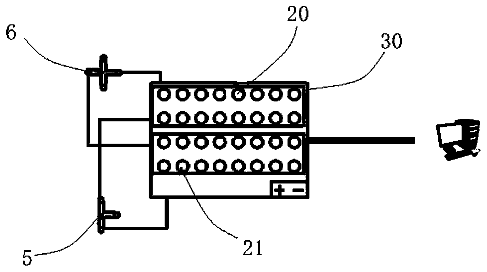 Vacuum and pressure test bench for full pipeline of braking system