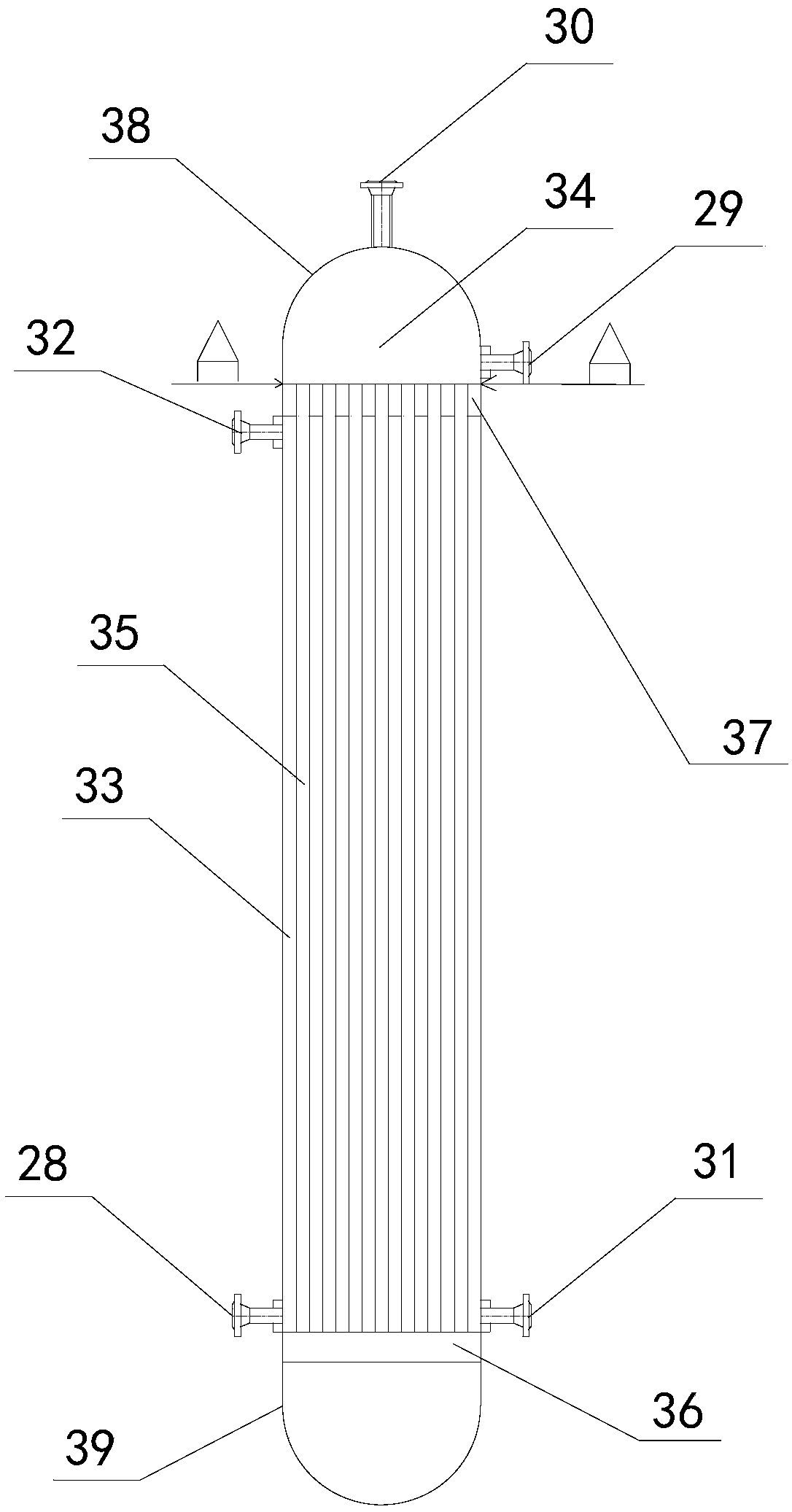 Coking emptying tower oily wastewater treatment device and method