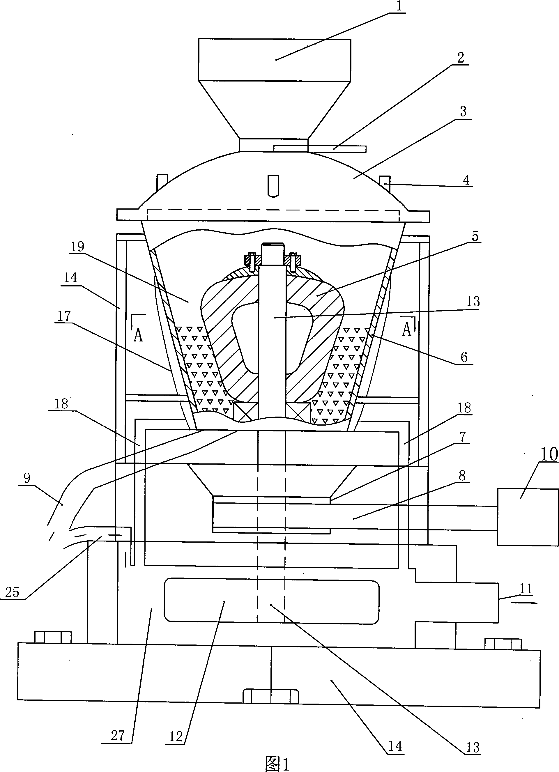 Method for peeling fresh kernel corn and machine for peeling quick freezing fresh kernel corn