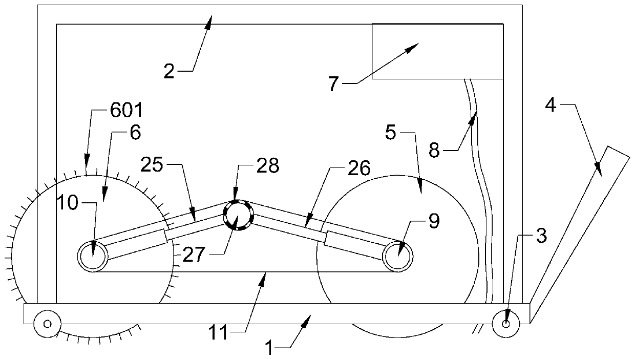 A bridge expansion joint cutting device