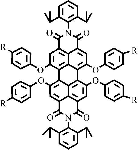 Perylene double imide derivatives and preparation method and applications thereof