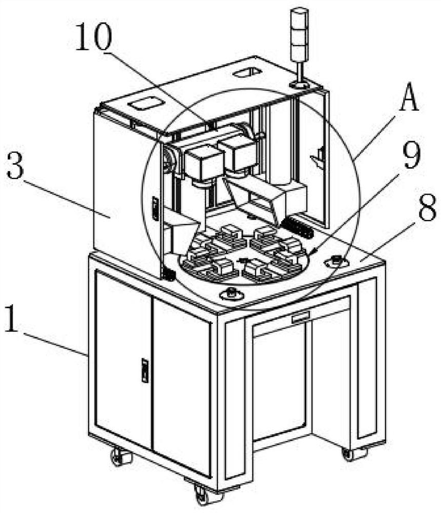 A multi-directional and precise four-station double-head laser marking machine