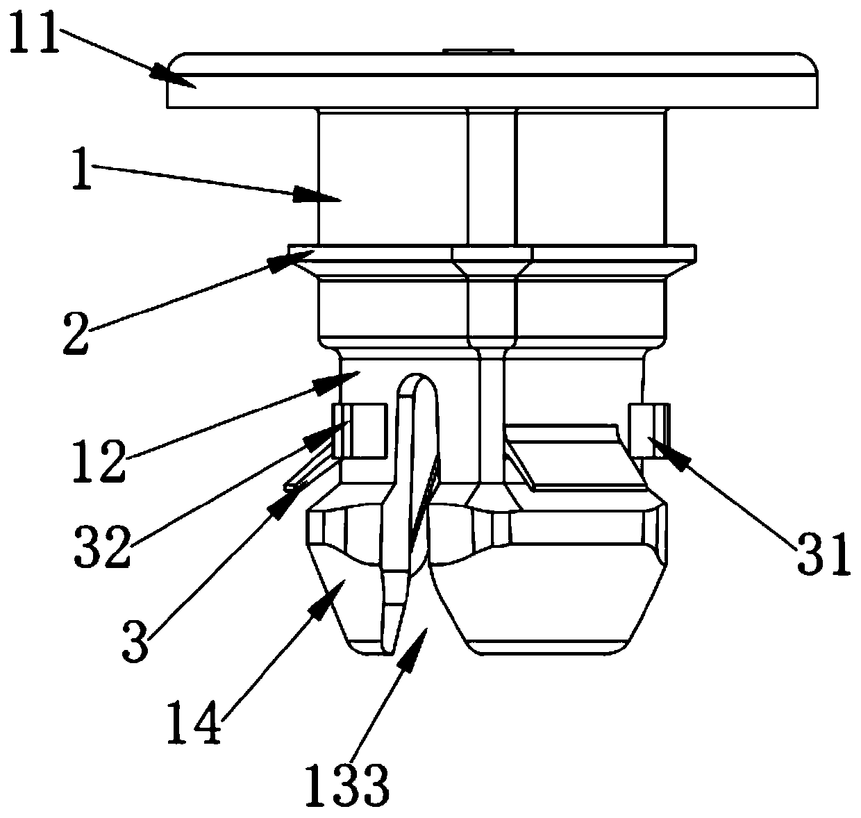 Ceiling fixing fastener