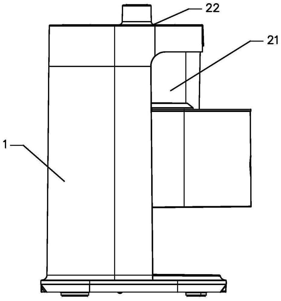 A food processor with good cleaning effect