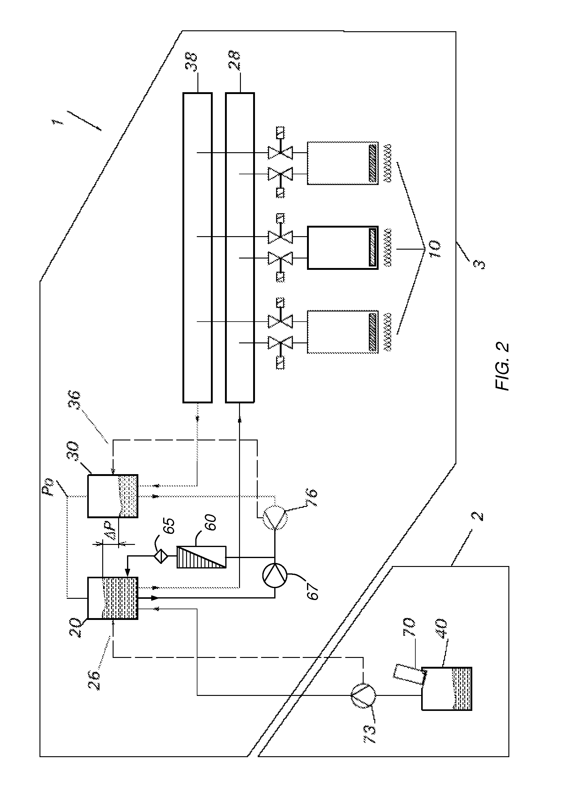 Ink degassing for circulating ink supply systems in ink jet printers