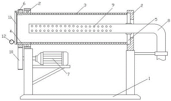 Closed vegetable cleaning machine