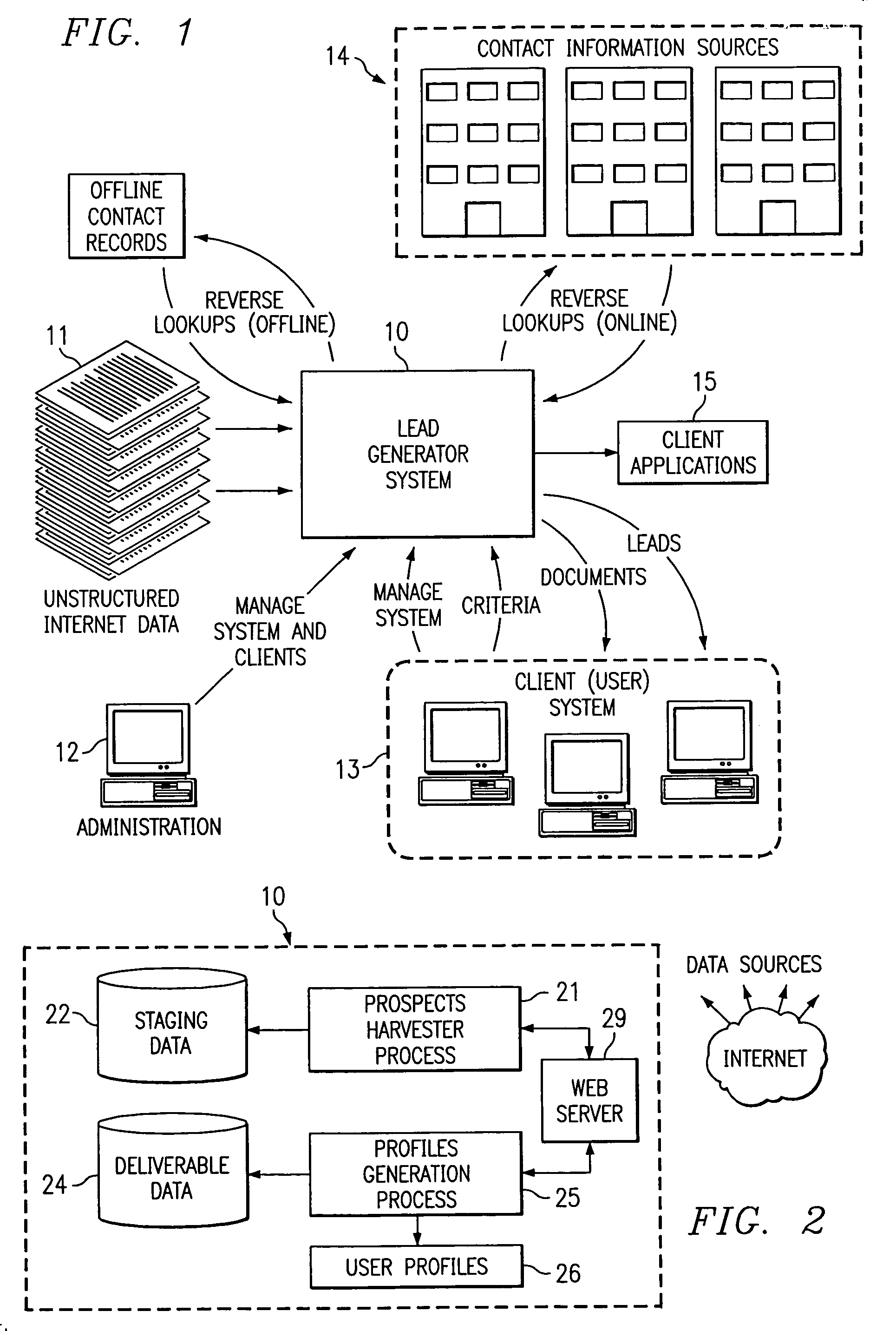 Text indexing system to index, query the archive database document by keyword data representing the content of the documents and by contact data associated with the participant who generated the document