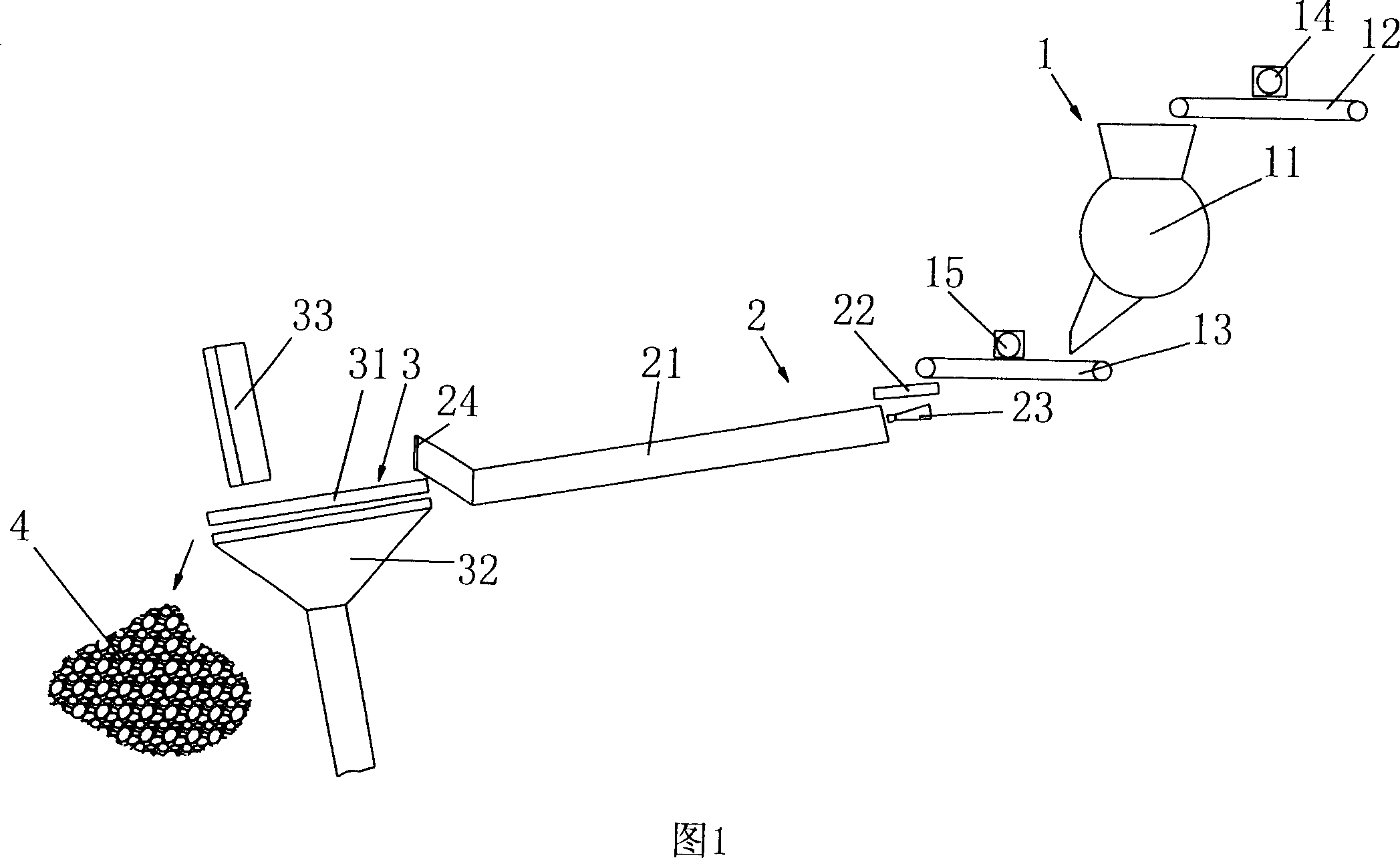 Garbage building material regenerating method and device