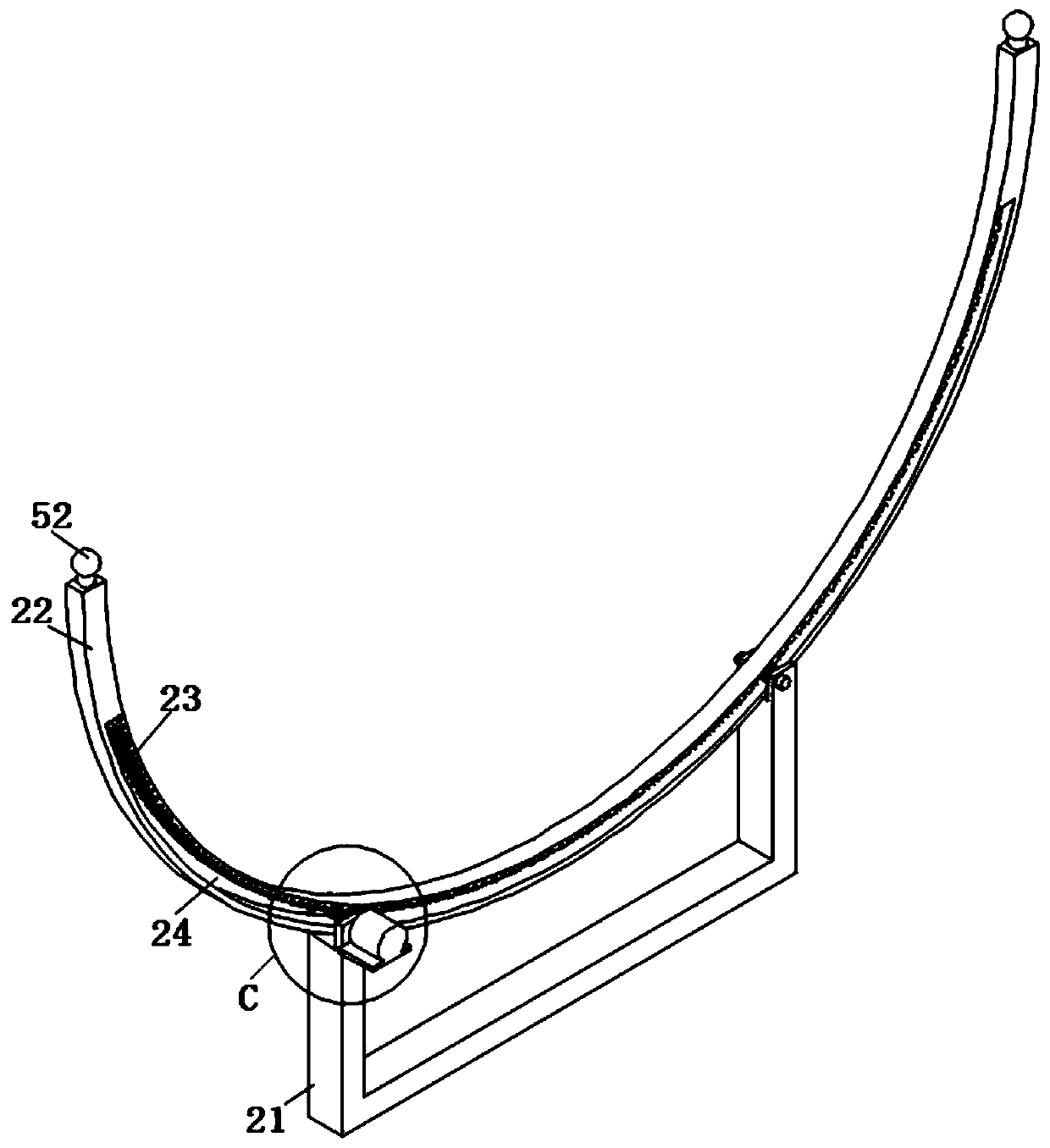 Multi-angle adjusting mechanism of solar panel assembly