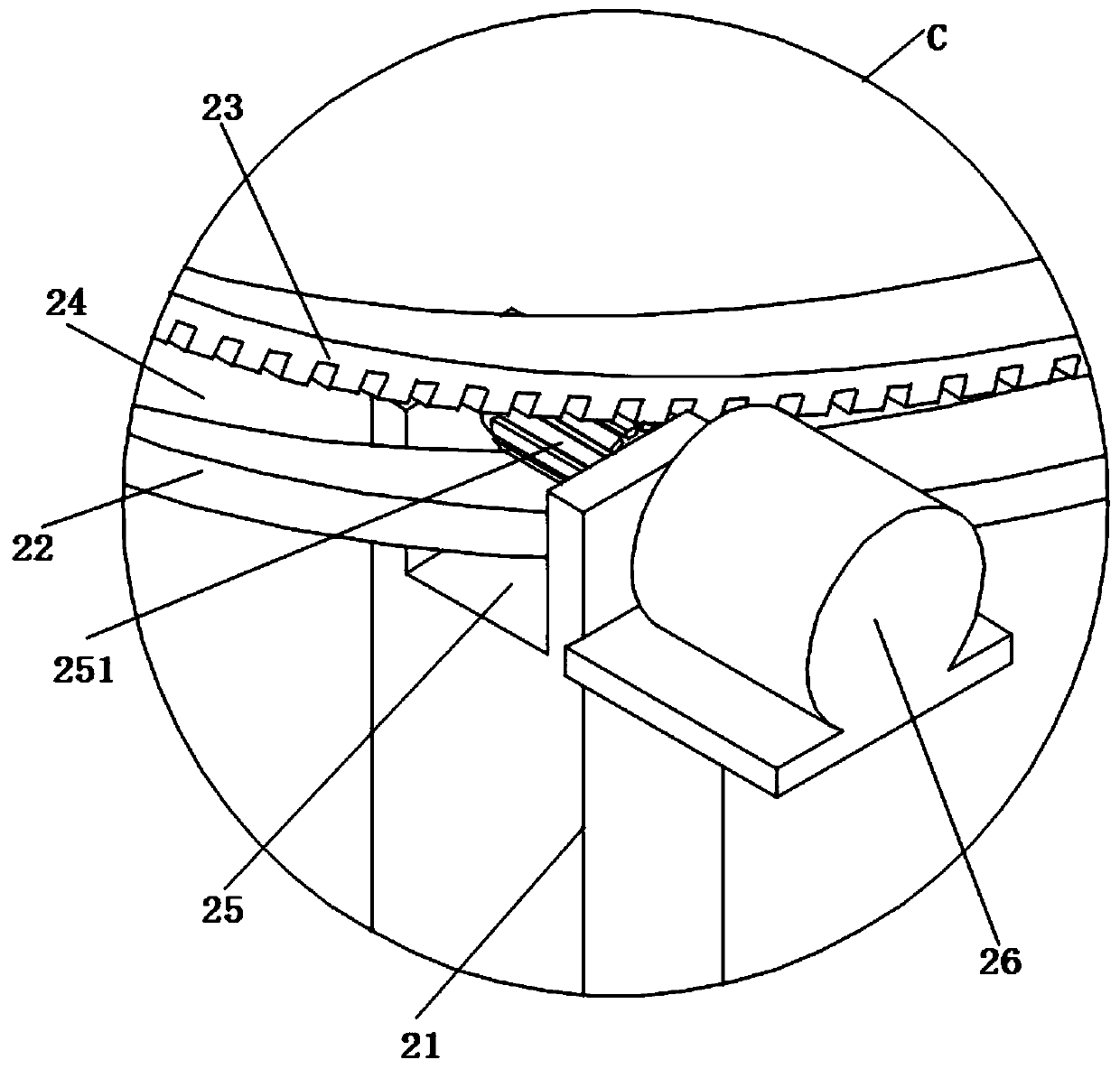 Multi-angle adjusting mechanism of solar panel assembly