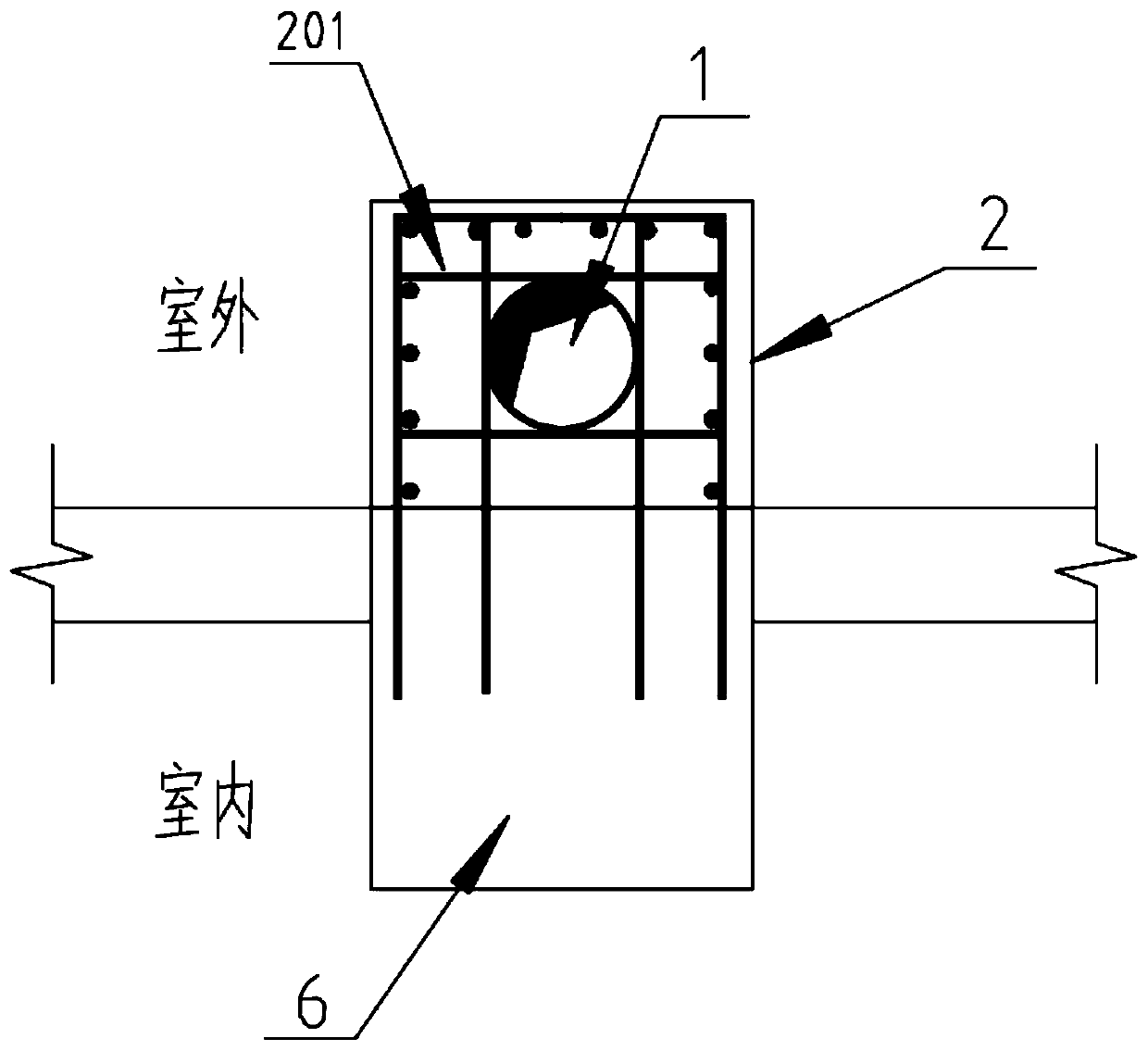 Drainage stand pipe structure suitable for top cover development and arrangement method of drainage stand pipe structure