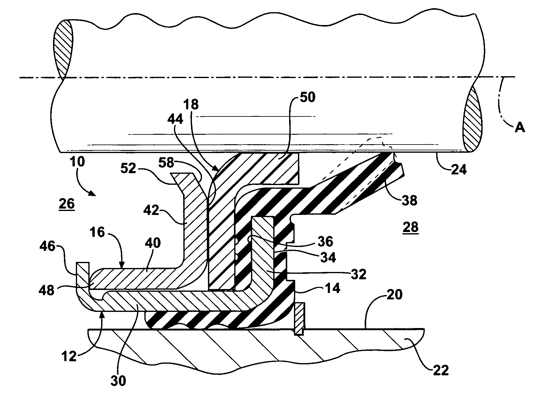 Shaft seal having integrated removal feature