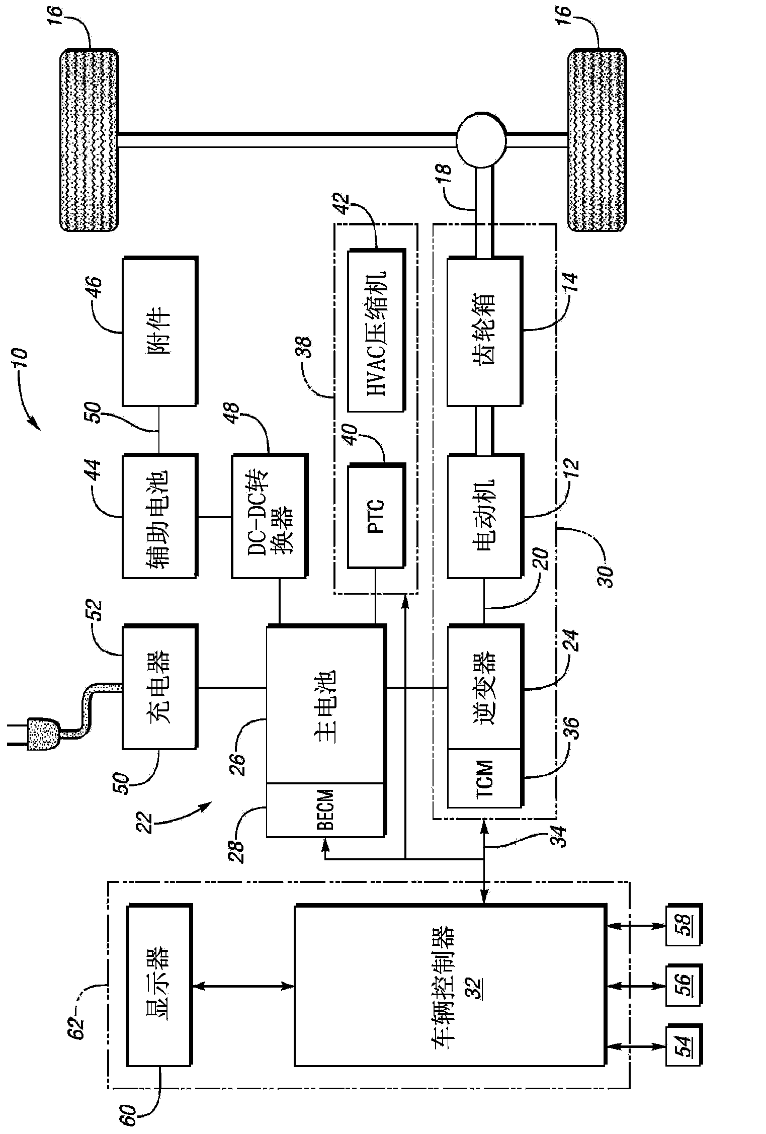 Regenerative braking feedback display system and method