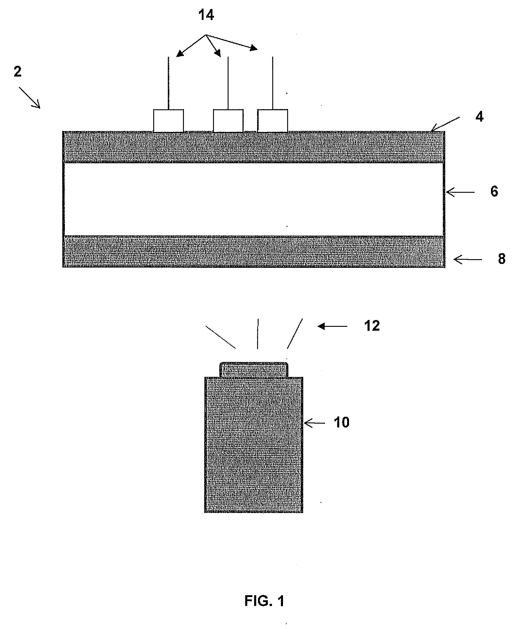 Near field detector for integrated surface plasmon resonance biosensor applications