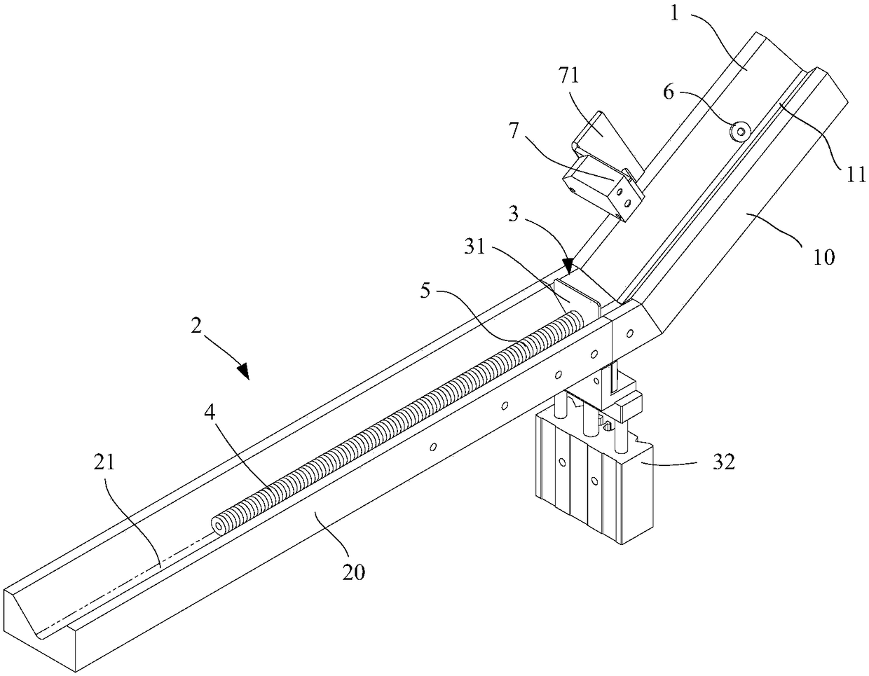 Magnetic workpiece reset structure and method and magnetic workpiece discharge mechanism