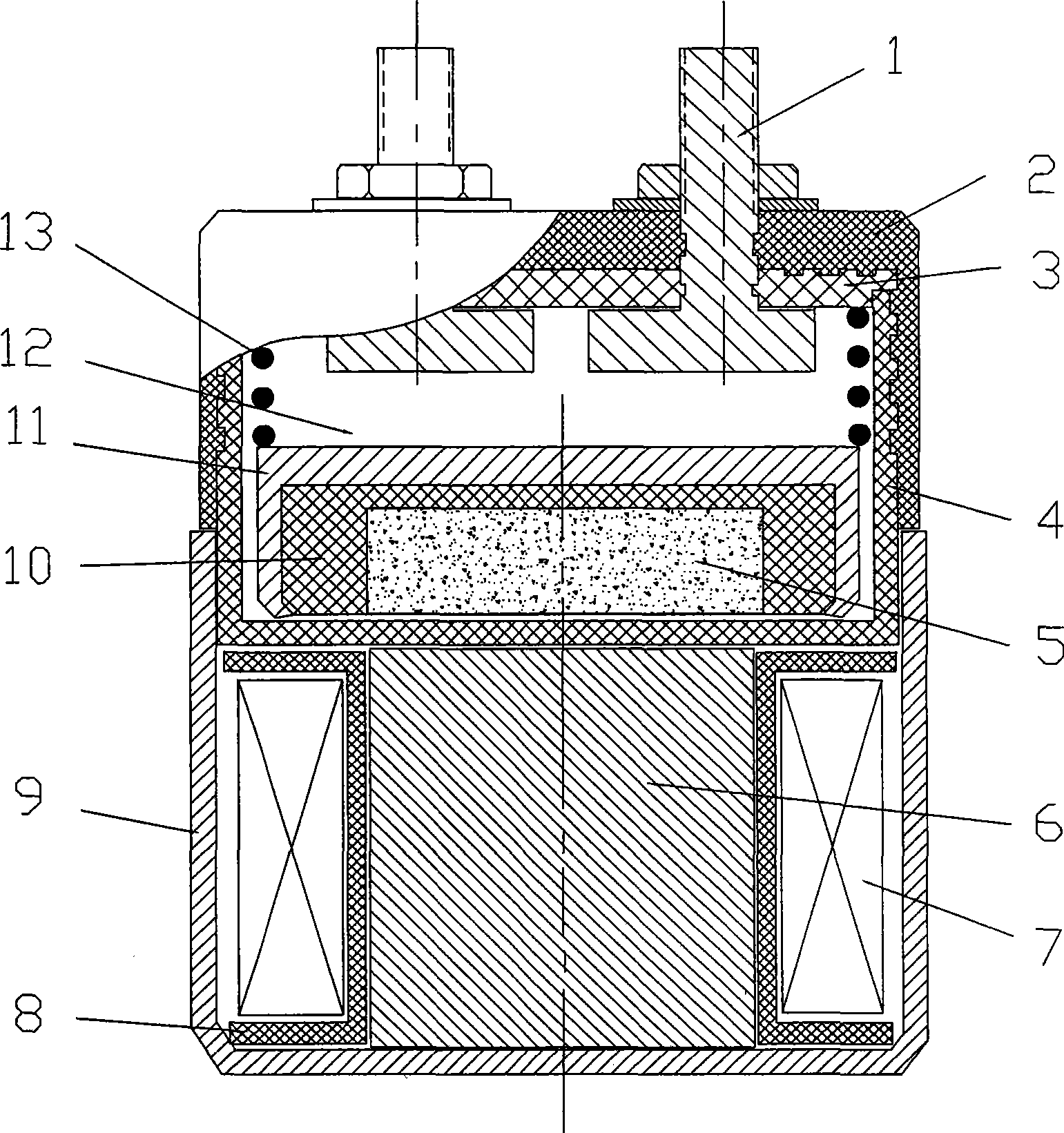 Oil protection direct-action electricity relay