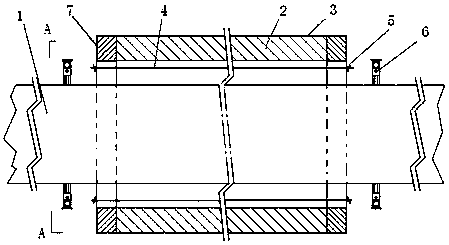 Device and method for quickly connecting broken steel strips in a hanging solidification furnace