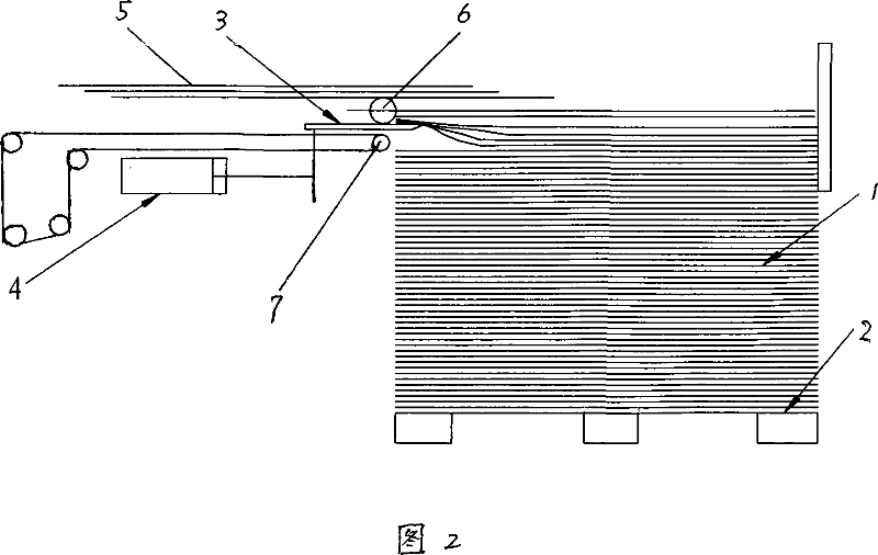 Device and method for the automatic replacing of the paper liner plate