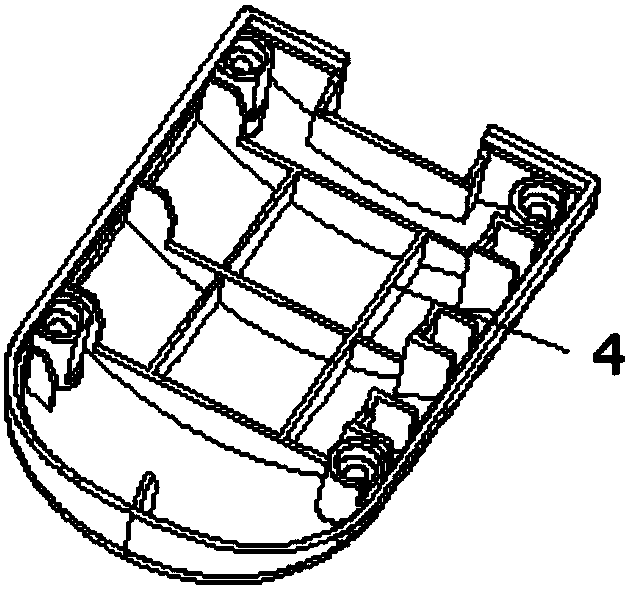 Battery pack terminal structure and dust collector