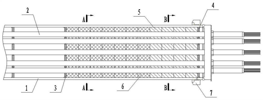 Marine electrical penetration assembly local shielding structure and shielding method