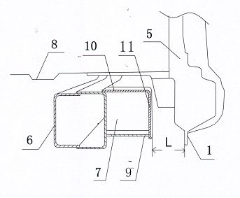 Frame side-impact limiting device for SUVs (sport utility vehicles)