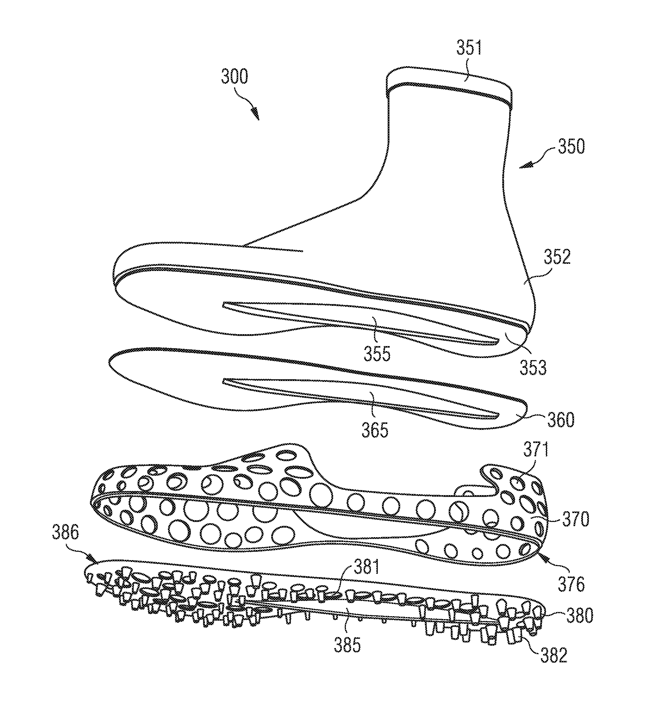 Sole for sports shoes