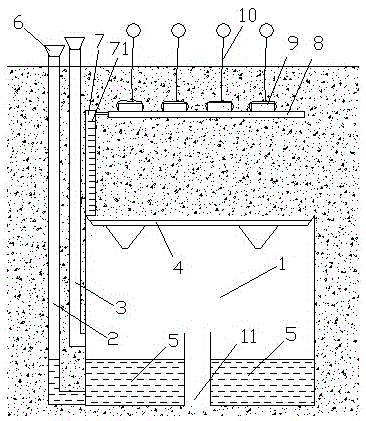 Experiment device for carbonate rock corrosion speed under karst-region soil environment