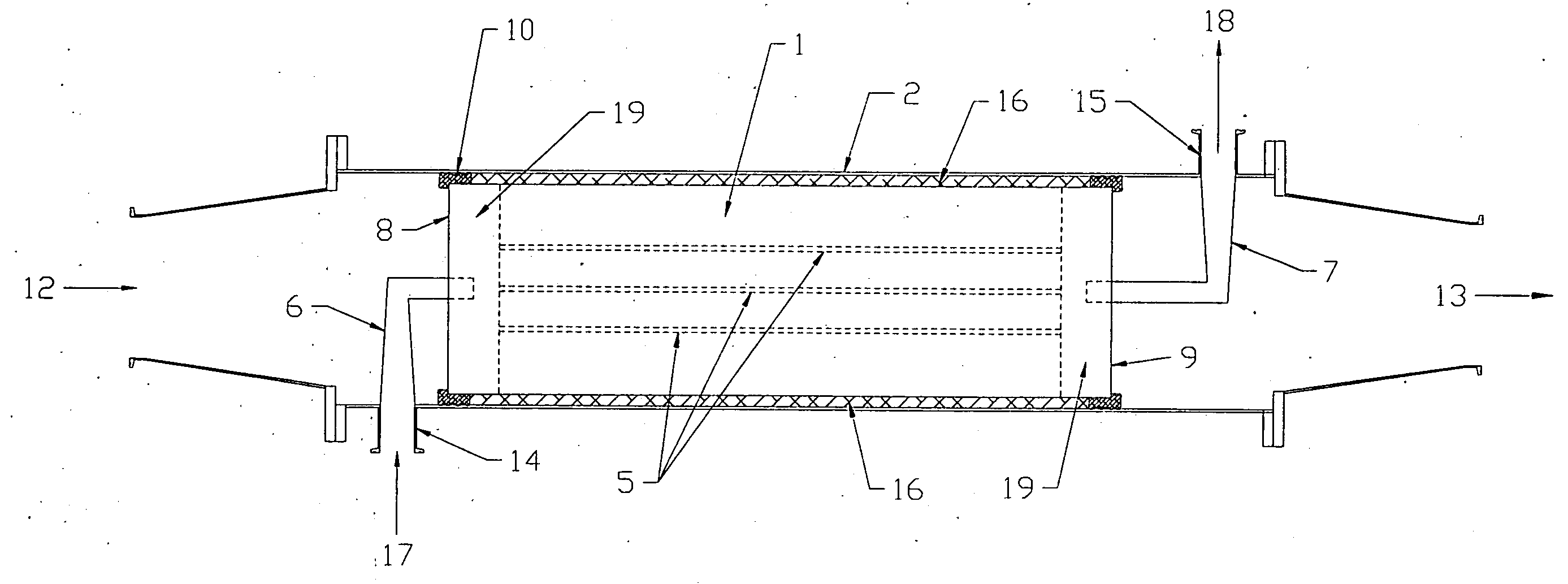 Membrane devices with controlled transmembrane pressure and method of use