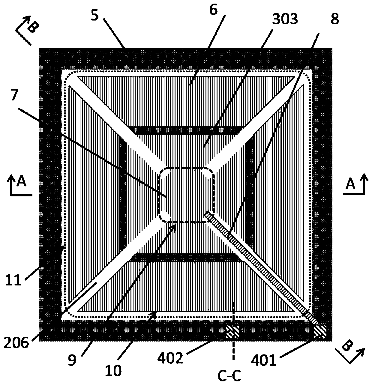 Miniaturized high-sensitivity piezoelectric microphone