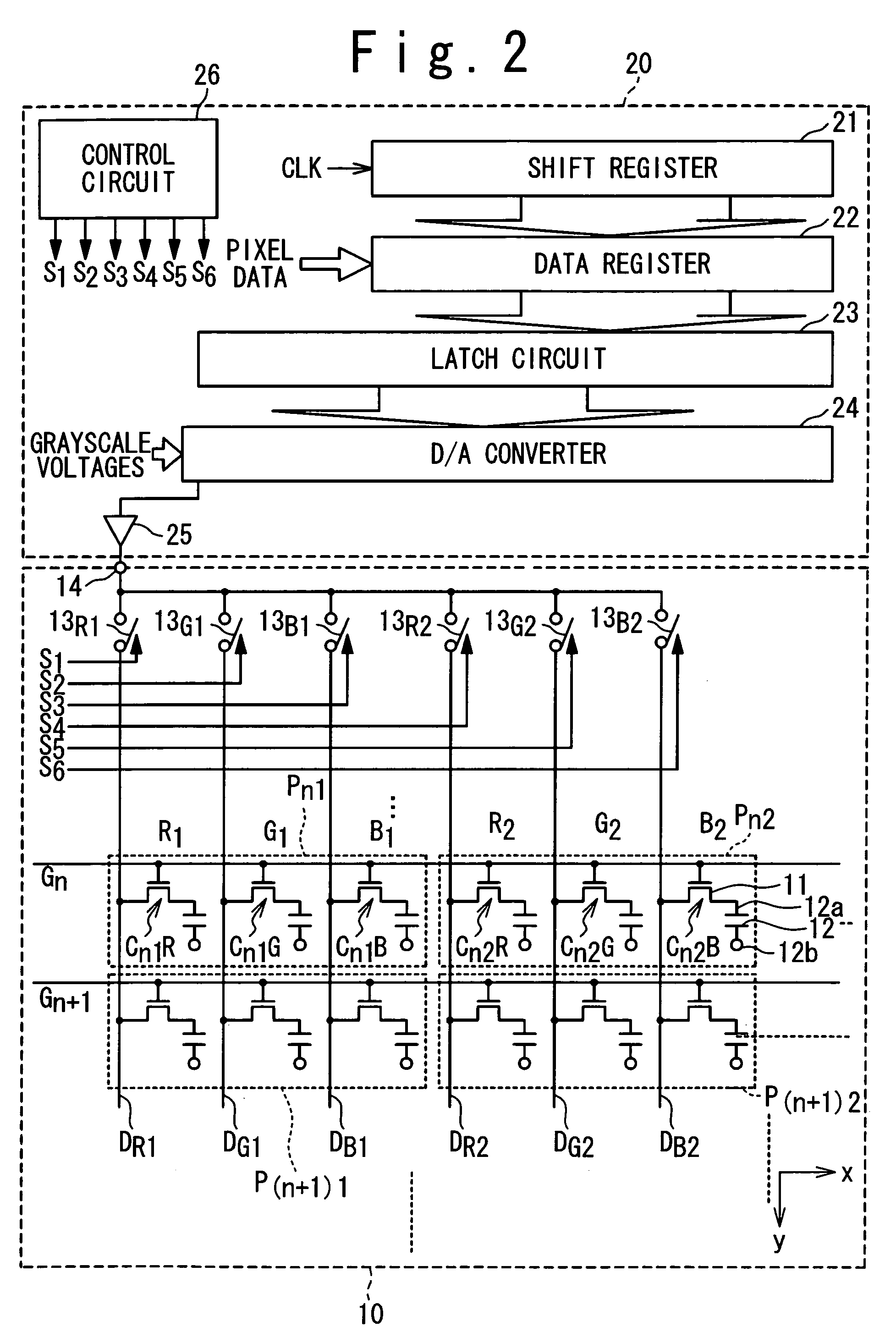 Method and apparatus for display panel drive