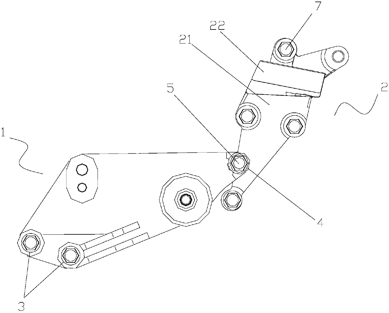 Idle wheel mounting component