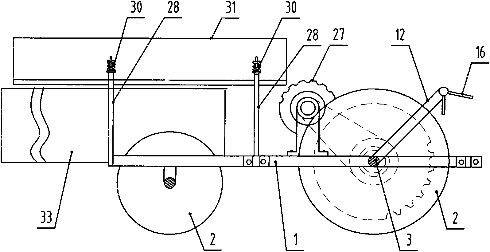 Tobacco stem drawing machine