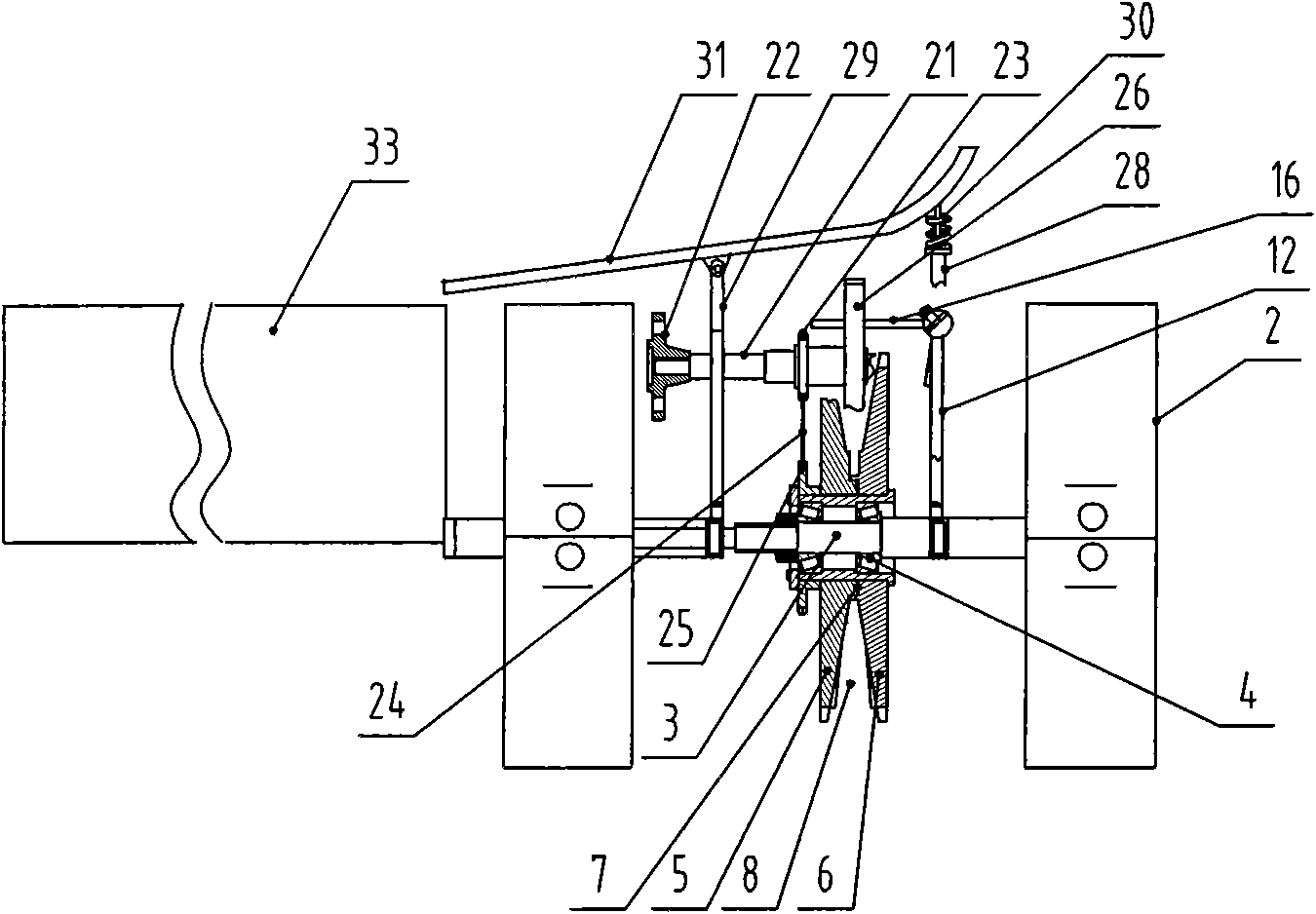 Tobacco stem drawing machine