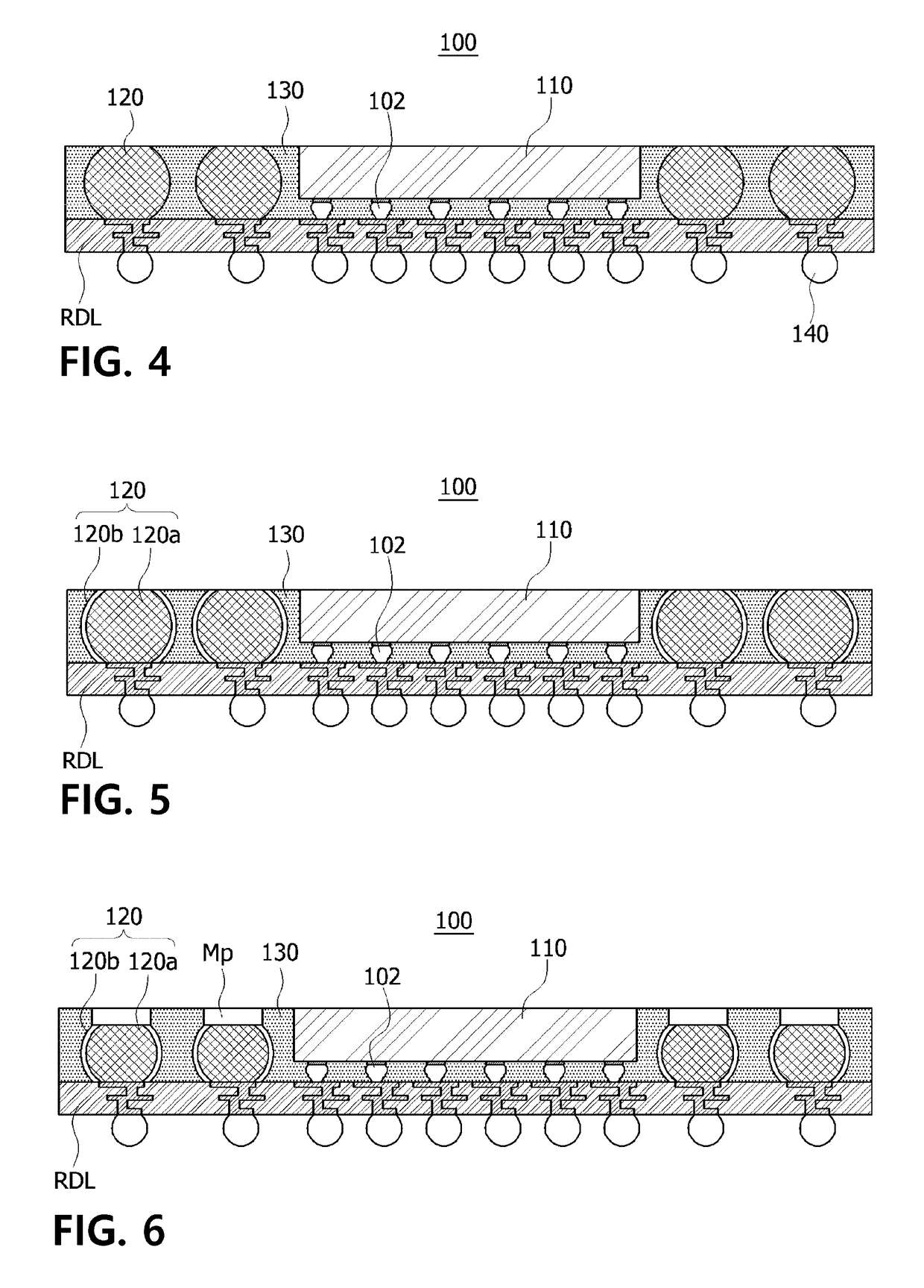 Metal core solder ball interconnector fan-out wafer level package and manufacturing method therefor