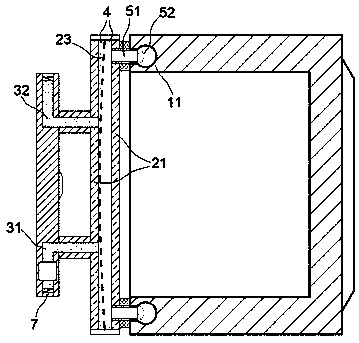 Pneumatic closed door oven