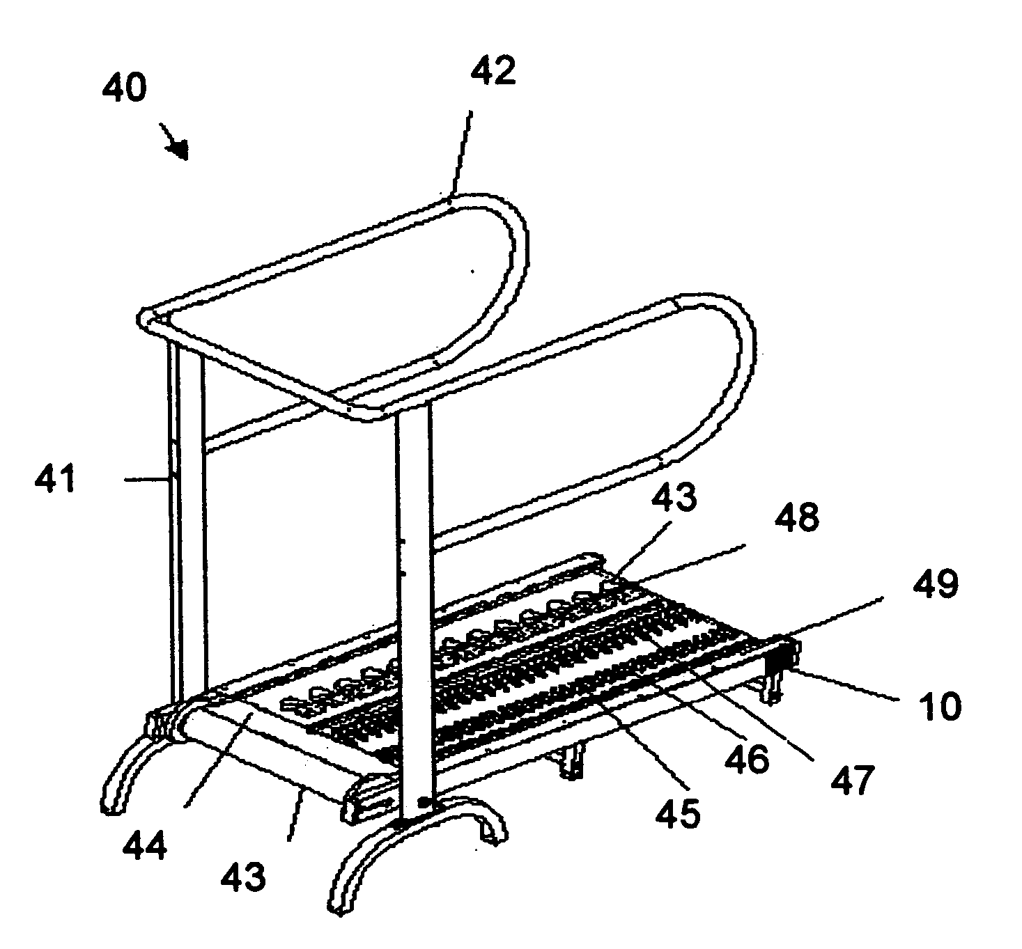 Treadmill with uneven nonuniform surface