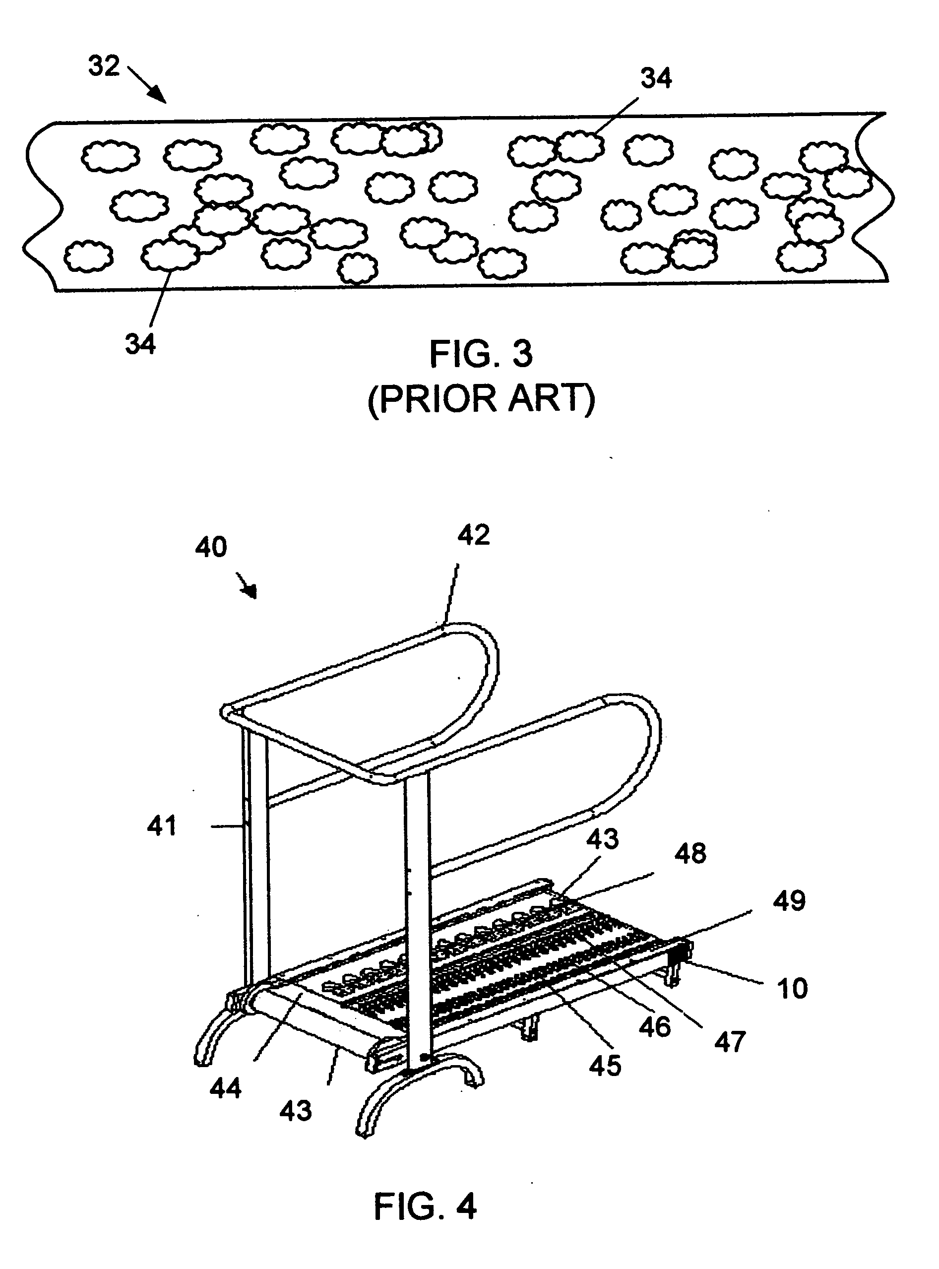 Treadmill with uneven nonuniform surface