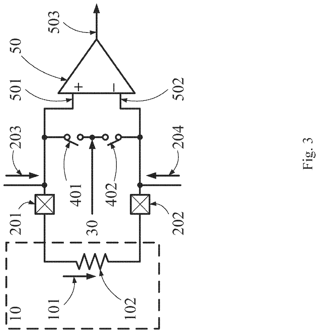 Bias switch circuit for compensating frontend offset of high accuracy measurement circuit