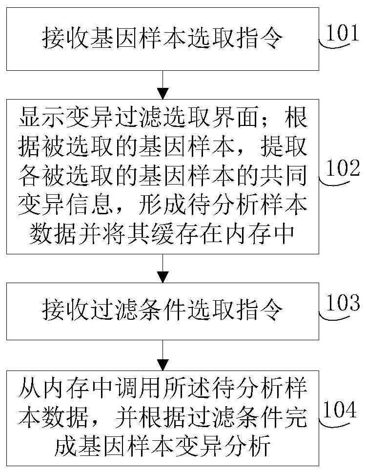 Genetic sample analysis method and electronic equipment