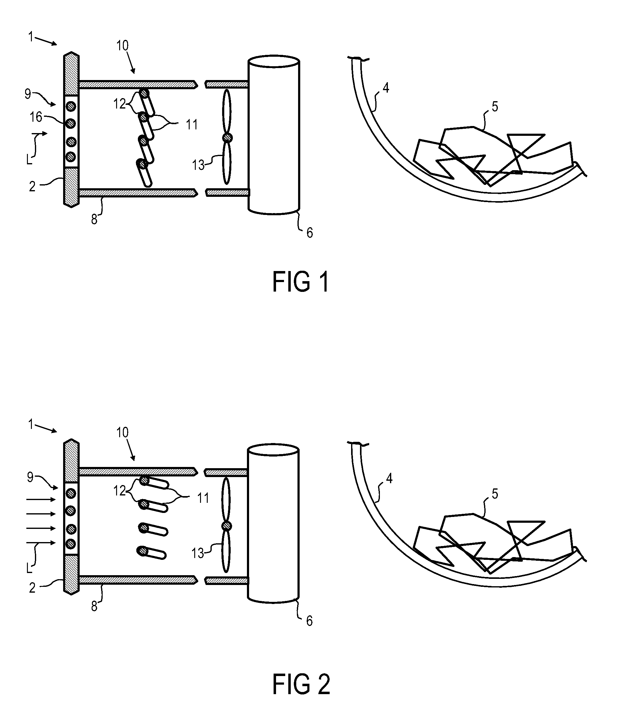 Domestic appliance with an open air duct