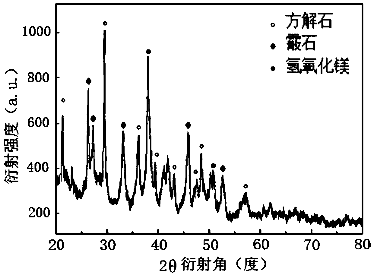 Preparation method of enhanced multiphase crystal based on calcite and aragonite