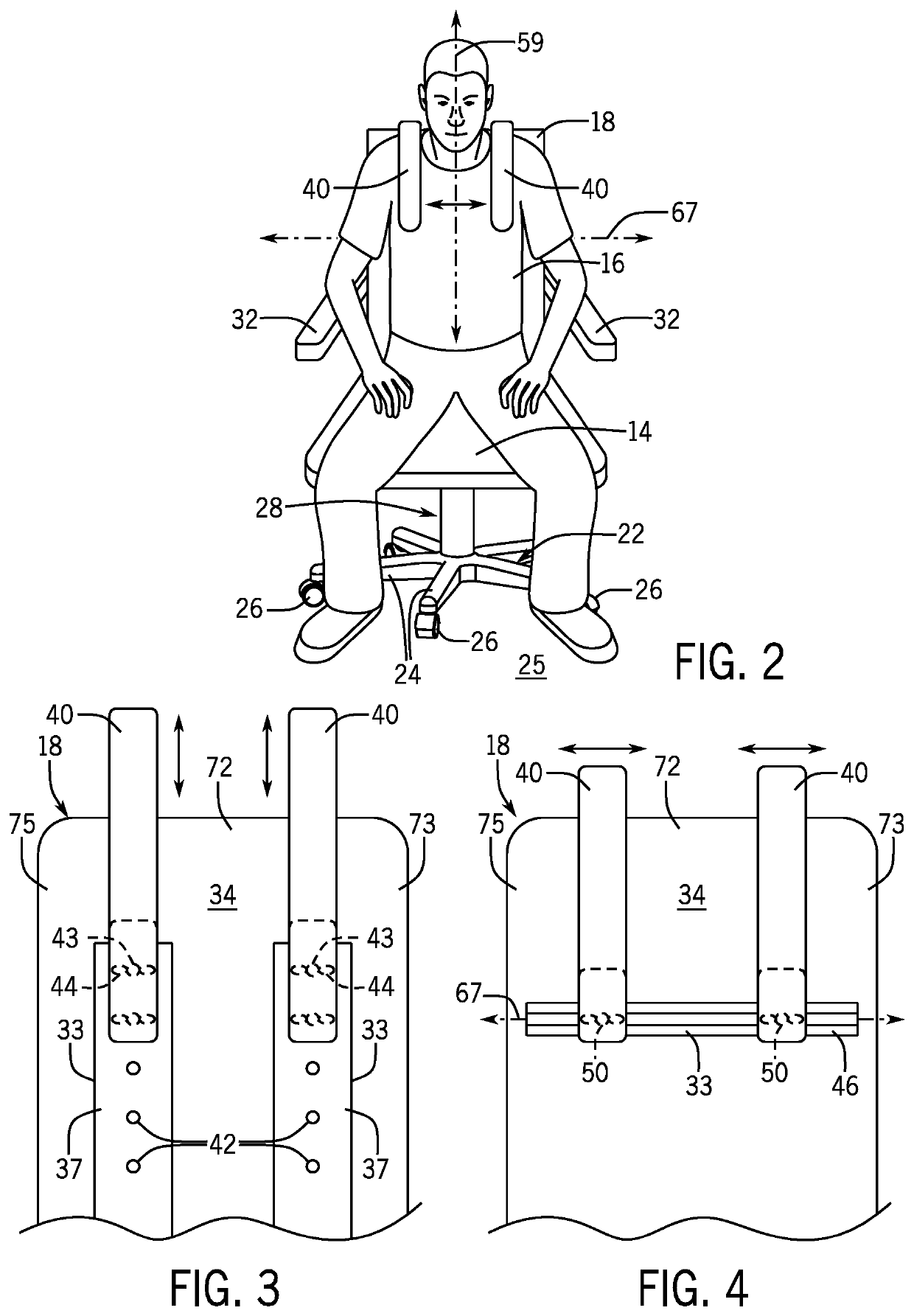 Ergonomically configured muscle release office chair