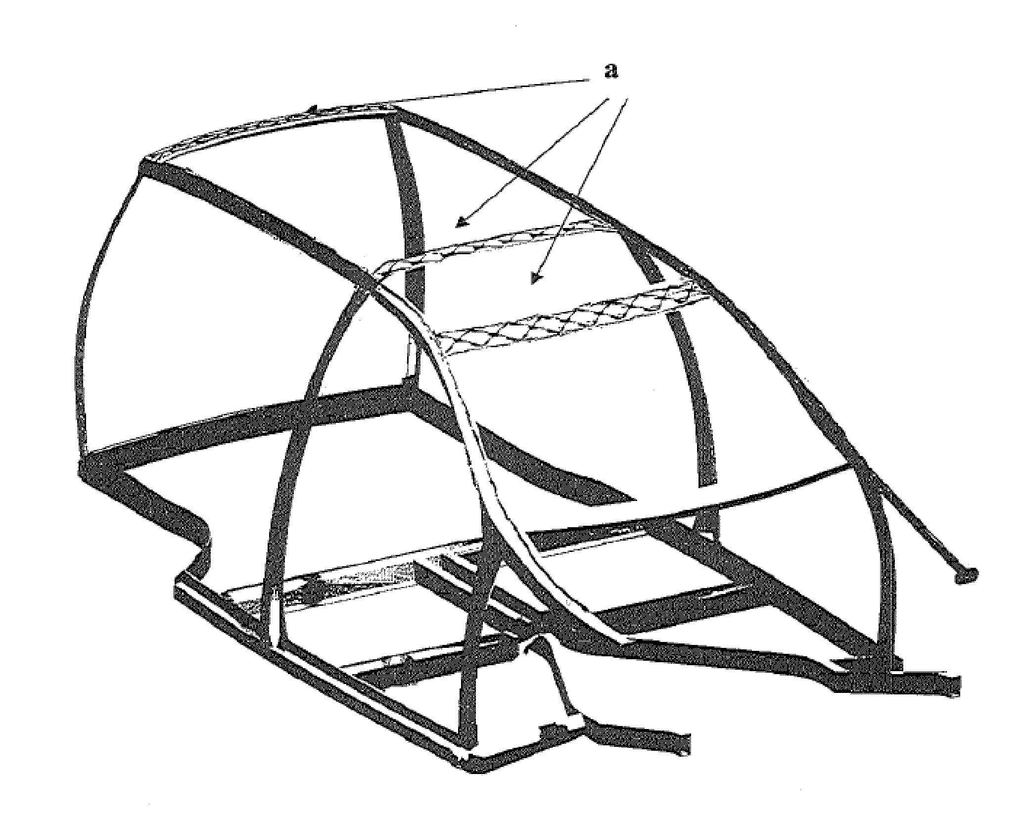 Lightweight component of hybrid design