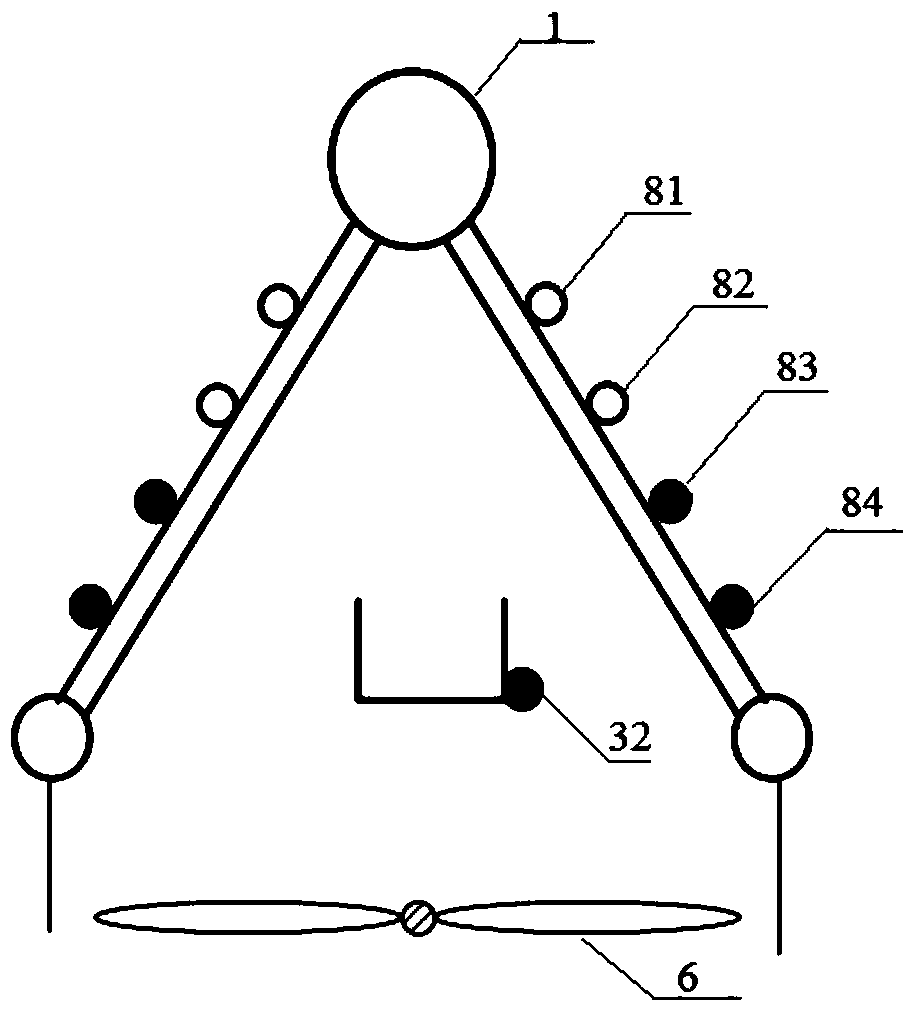 Direct air cooling temperature field on-line monitoring device and method