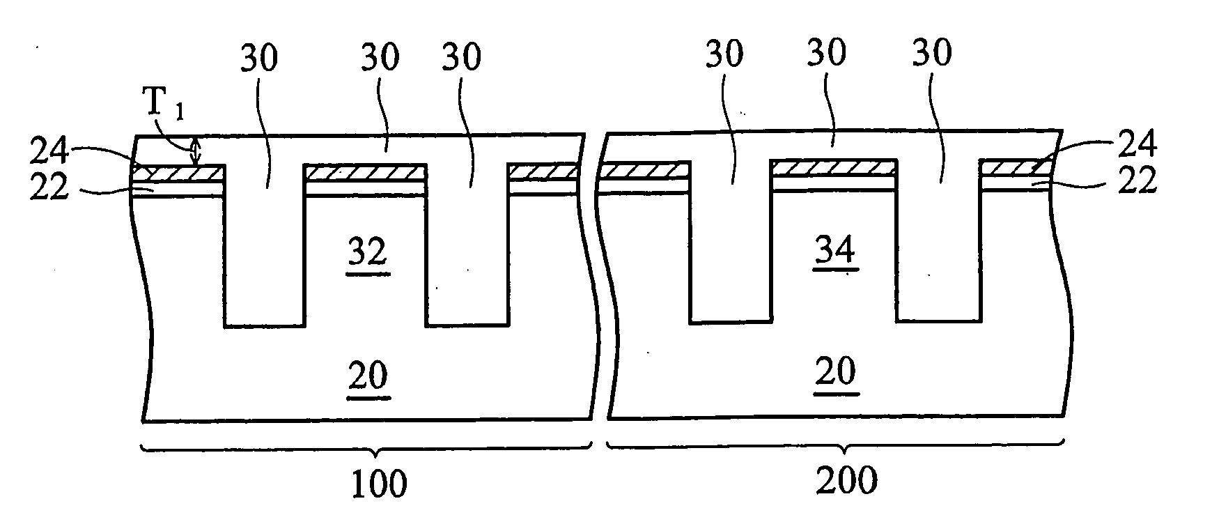 Hybrid STI stressor with selective re-oxidation anneal