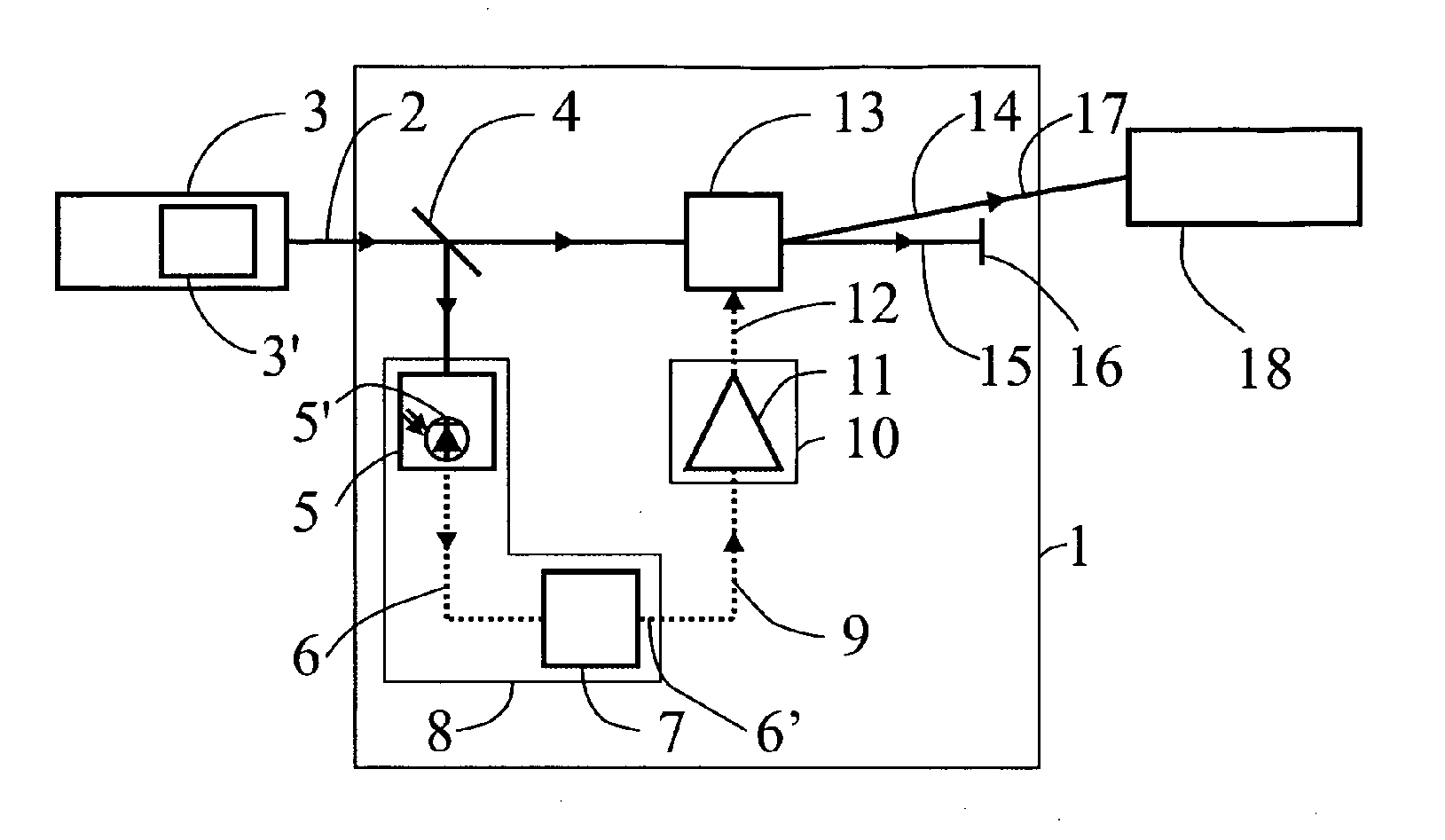 Method and device for generating a self-referenced optical frequency comb