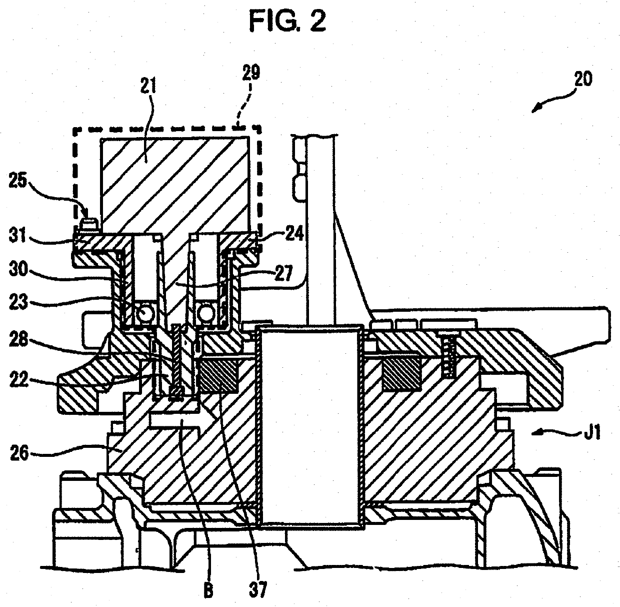 Robot joint structure and robot with backlash reduction mechanism