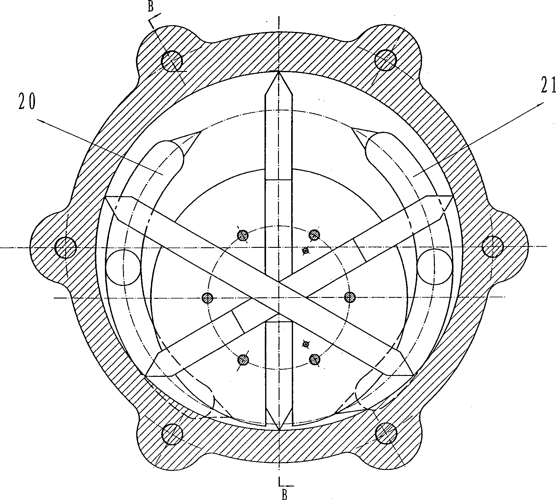 Noncircular stator inner loop curve single-action vane pump